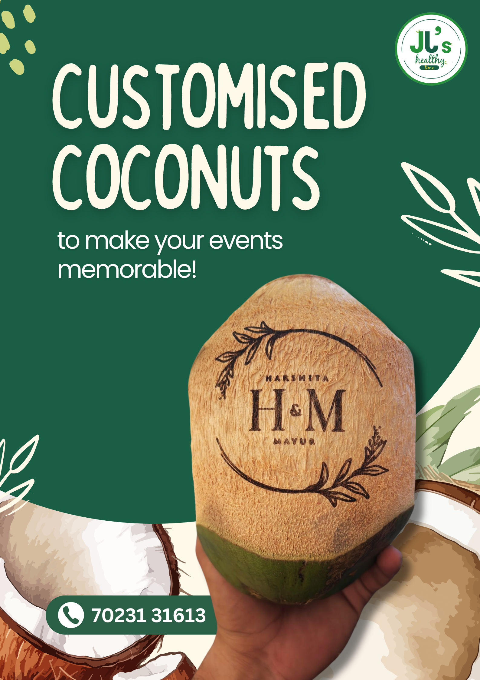 Customised Cocounts For Your Event!